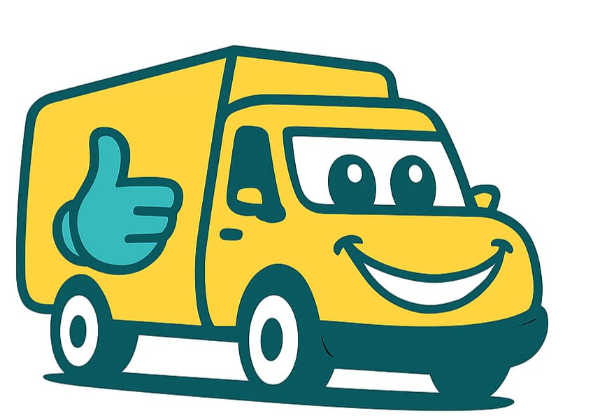 Transporter Vermietung mit Logo